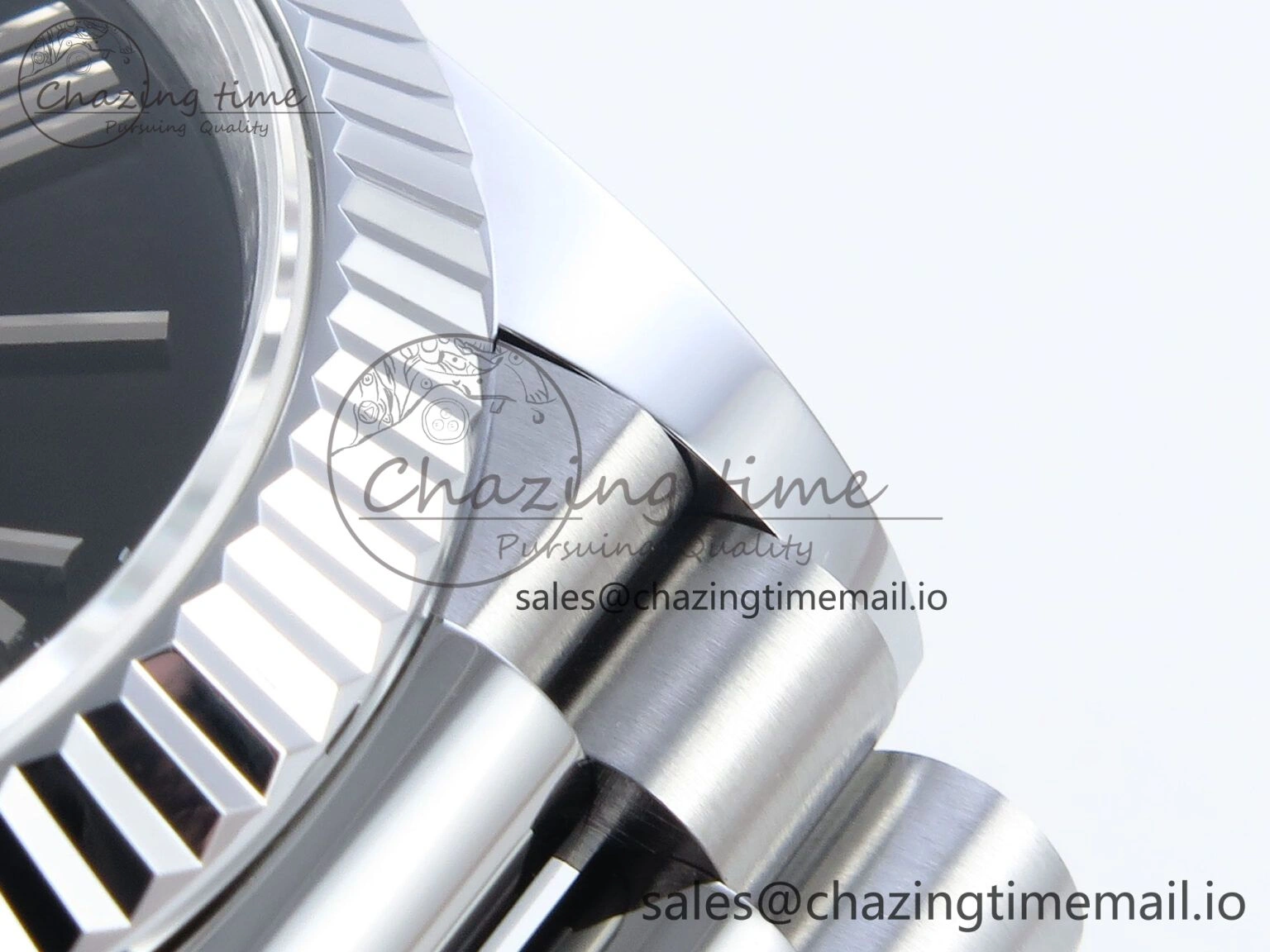 FashionForward Day Date 40 SS 228239 Noob 1:1 Best Edition Blue Ombre Roman Dial on President Bracelet A2836 (Gain Weight) 811