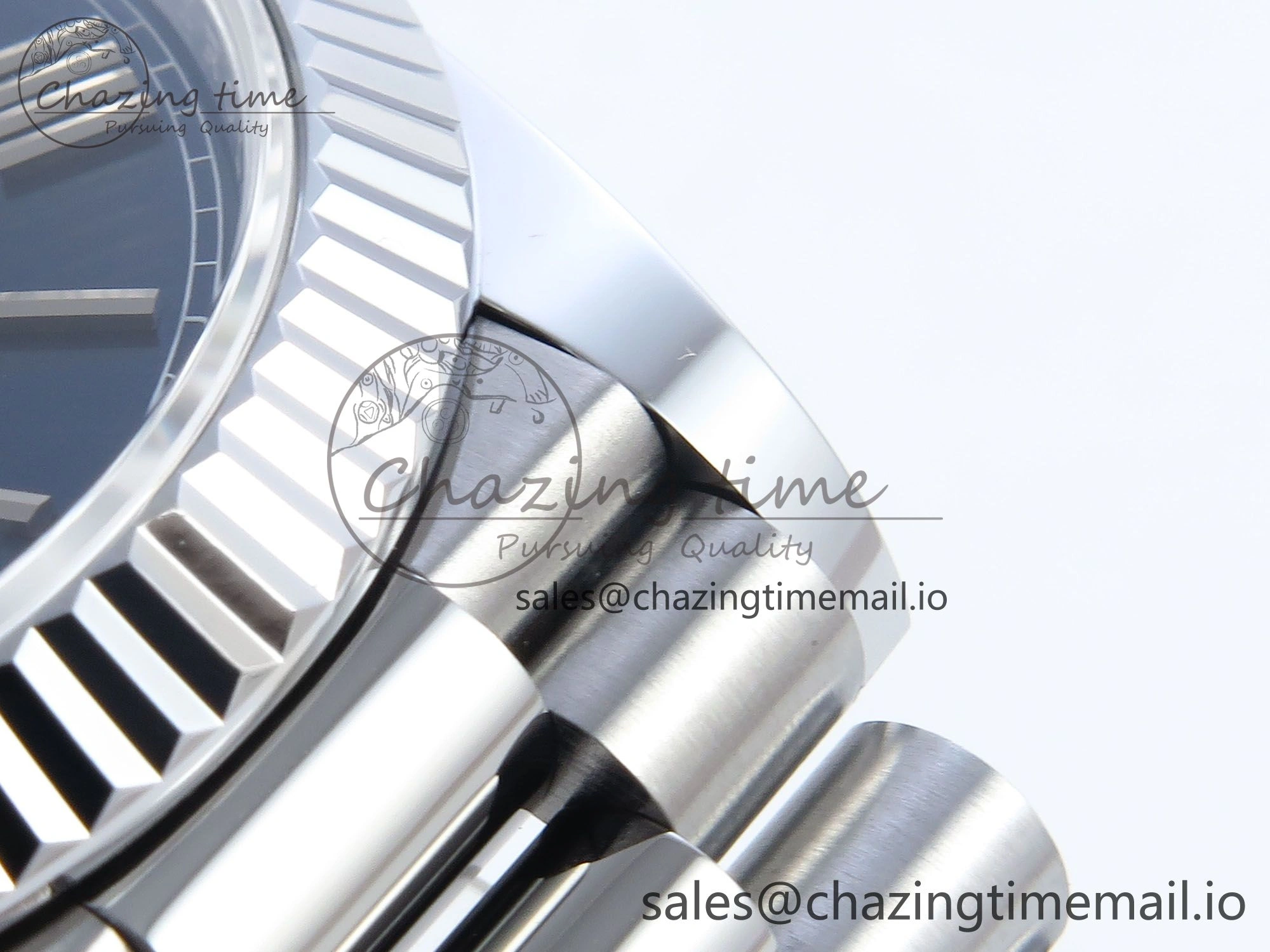 Day Date 40 SS 228239 Noob 1:1 Best Edition Blue Roman Dial on President Bracelet A2836 (Gain Weight) Stylish 812