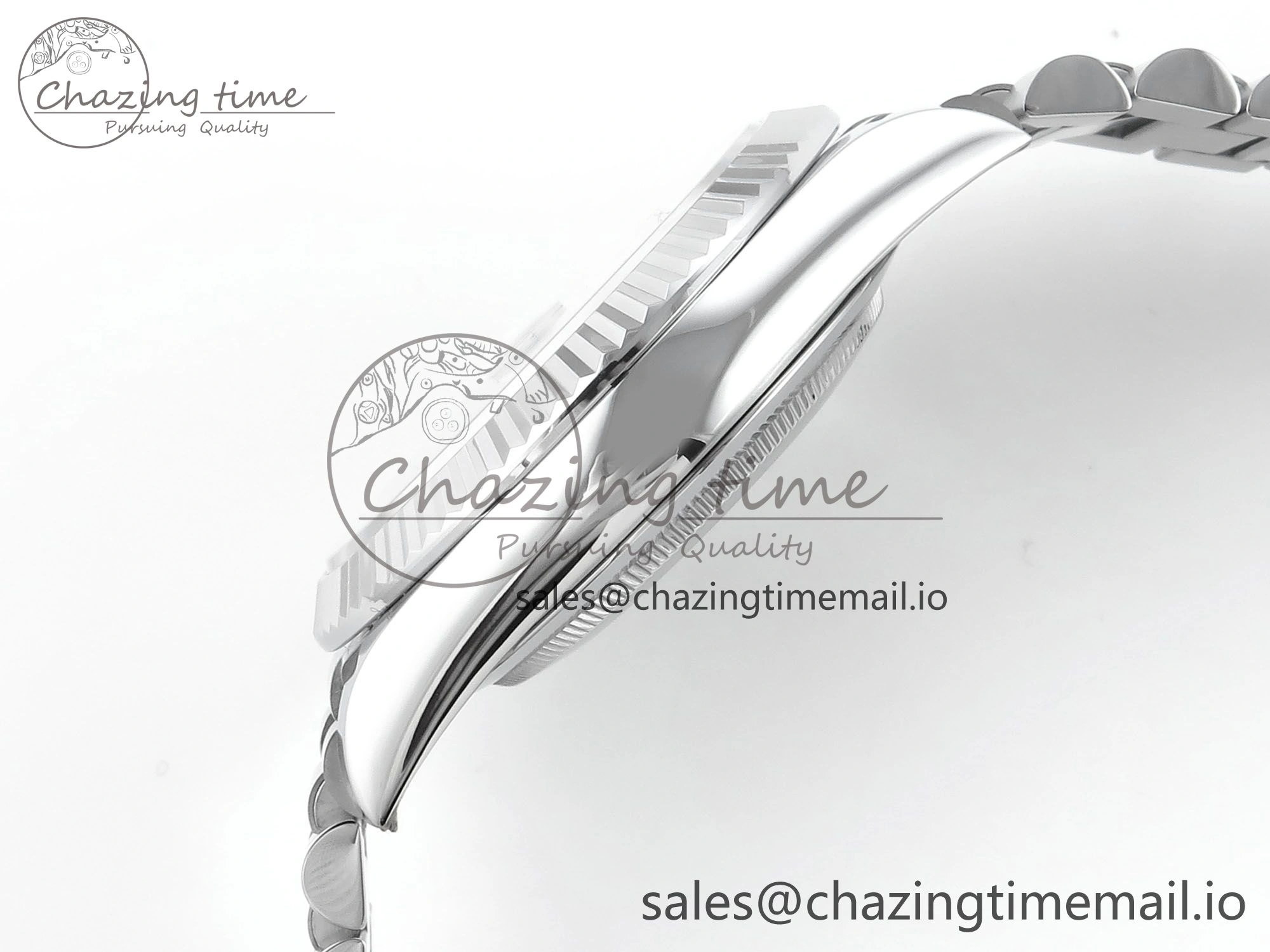 Durable Day Date 40 SS 228239 Noob 1:1 Best Edition Ice Blue Roman Dial on President Bracelet A2836 (Gain Weight) 808