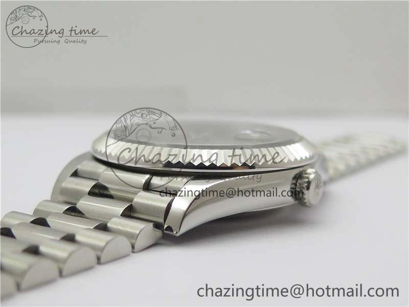 Stretchable Day Date 40 SS Bp Maker 1:1 Best Edition Gray Dial on SS Bracelet A 2547