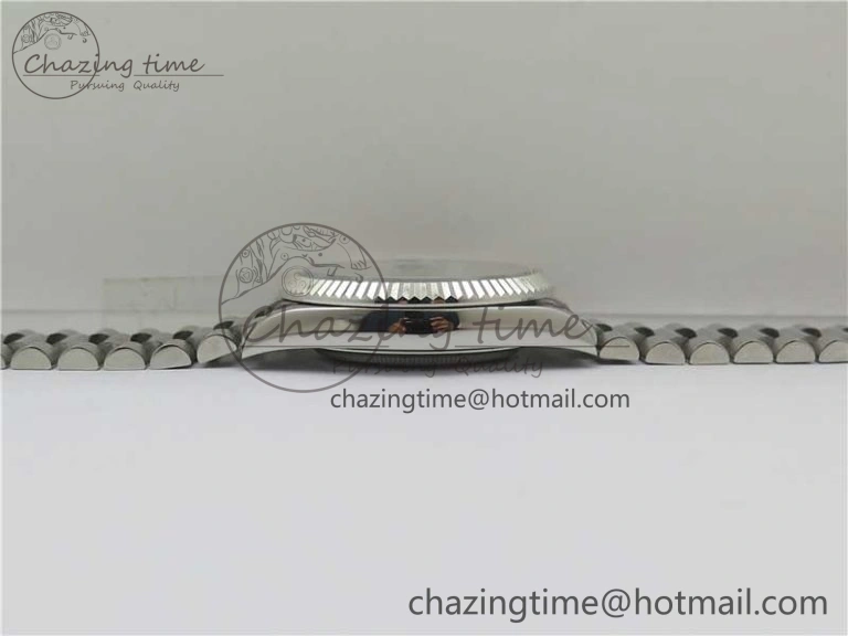 Stretchable Day Date 40 SS Bp Maker 1:1 Best Edition Gray Dial on SS Bracelet A 2547