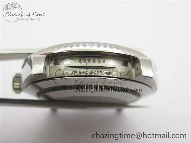 Stretchable Day Date 40 SS Bp Maker 1:1 Best Edition Gray Dial on SS Bracelet A 2547