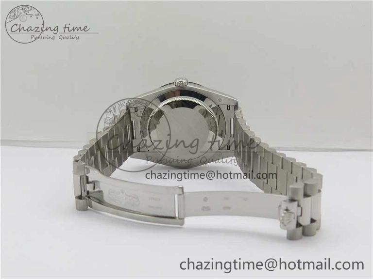 Stretchable Day Date 40 SS Bp Maker 1:1 Best Edition Gray Dial on SS Bracelet A 2547