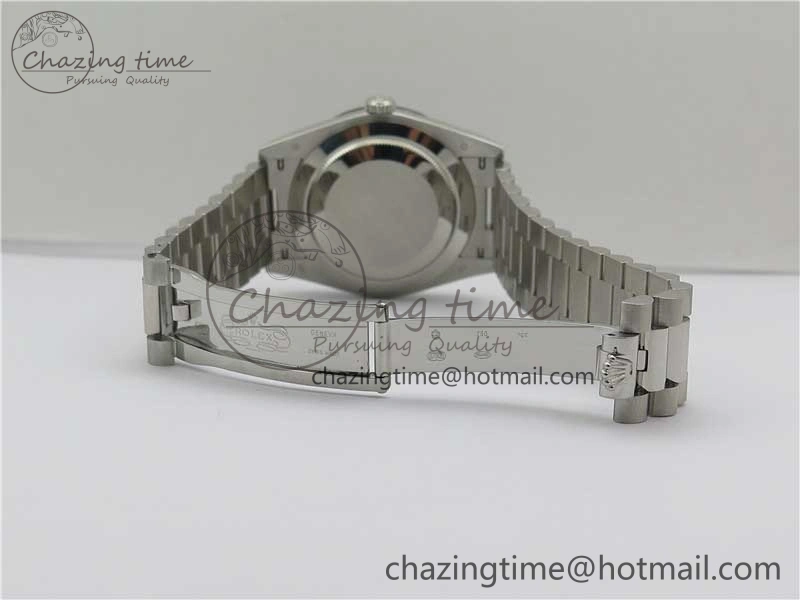 Stretchable Day Date 40 SS Bp Maker 1:1 Best Edition Gray Dial on SS Bracelet A 2547