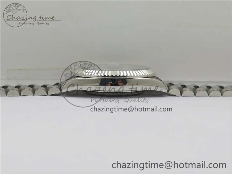 Day Date 40 SS Bp Maker 1:1 Best Edition Tiffany Blue Roman Dial on SS Bracelet A RelaxedFit 2549
