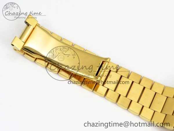 WrinkleFree Day Date 40 YG 228238 ARF 1:1 Best Edition Green Roman Dial on President Bracelet VR3255 (Gain Weight) 1502