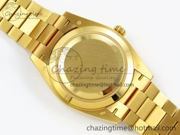 WellDesigned Day Date 40 YG 228238 ARF 1:1 Best Edition Green Roman Dial on President Bracelet VR 1521