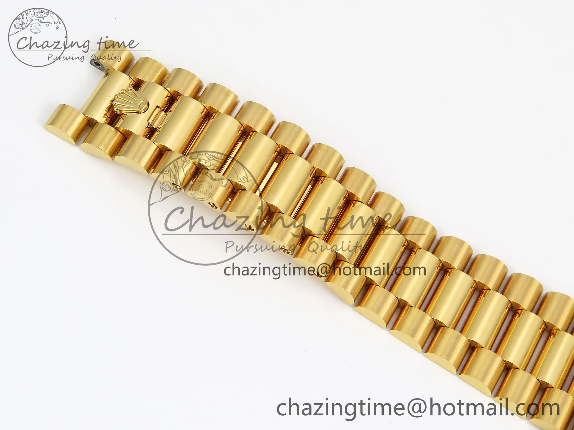 WellDesigned Day Date 40 YG 228238 ARF 1:1 Best Edition Green Roman Dial on President Bracelet VR 1521