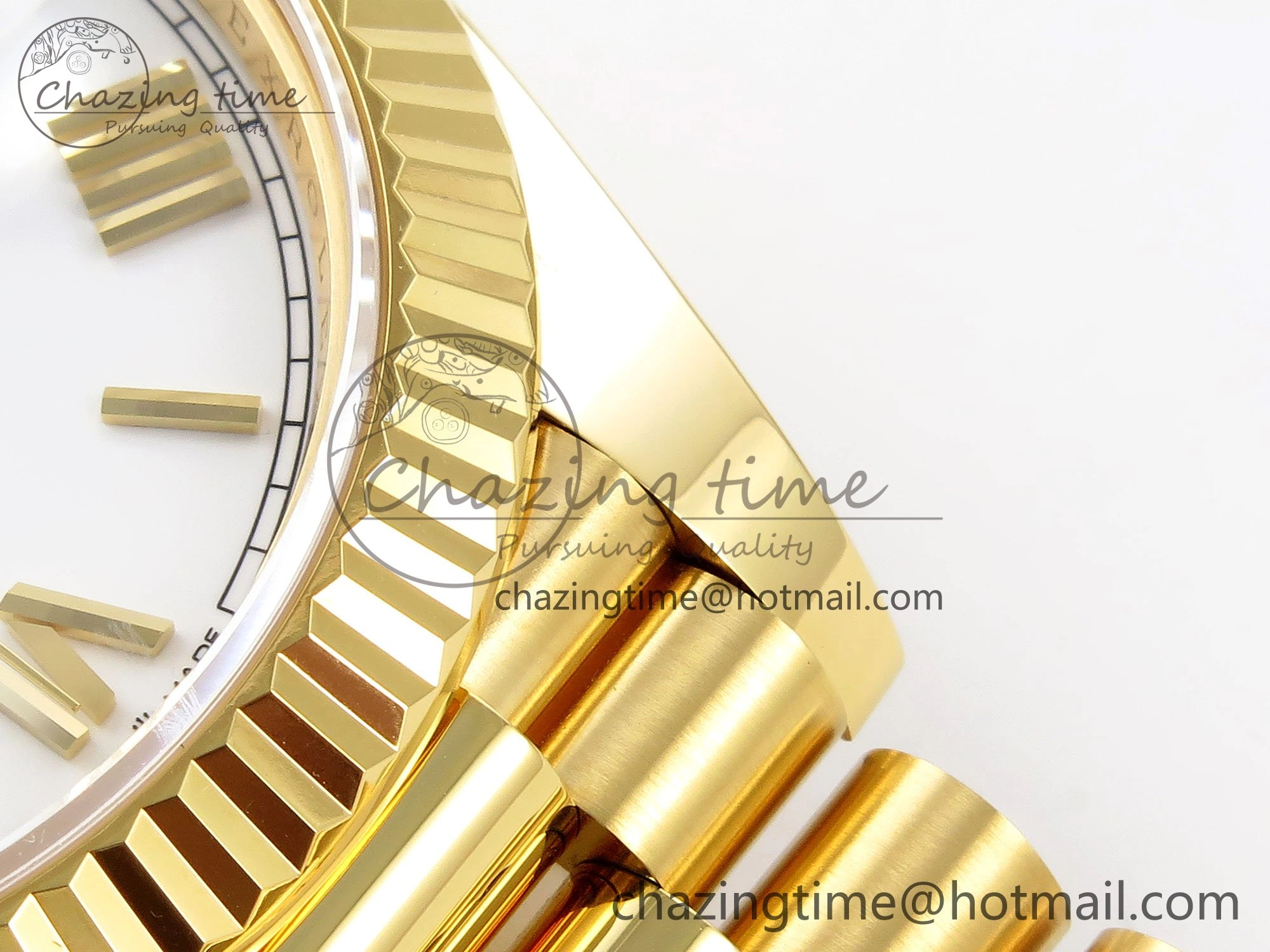 Bright Day Date 40 YG 228238 ARF 1:1 Best Edition White Roman Dial on President Bracelet VR 1511