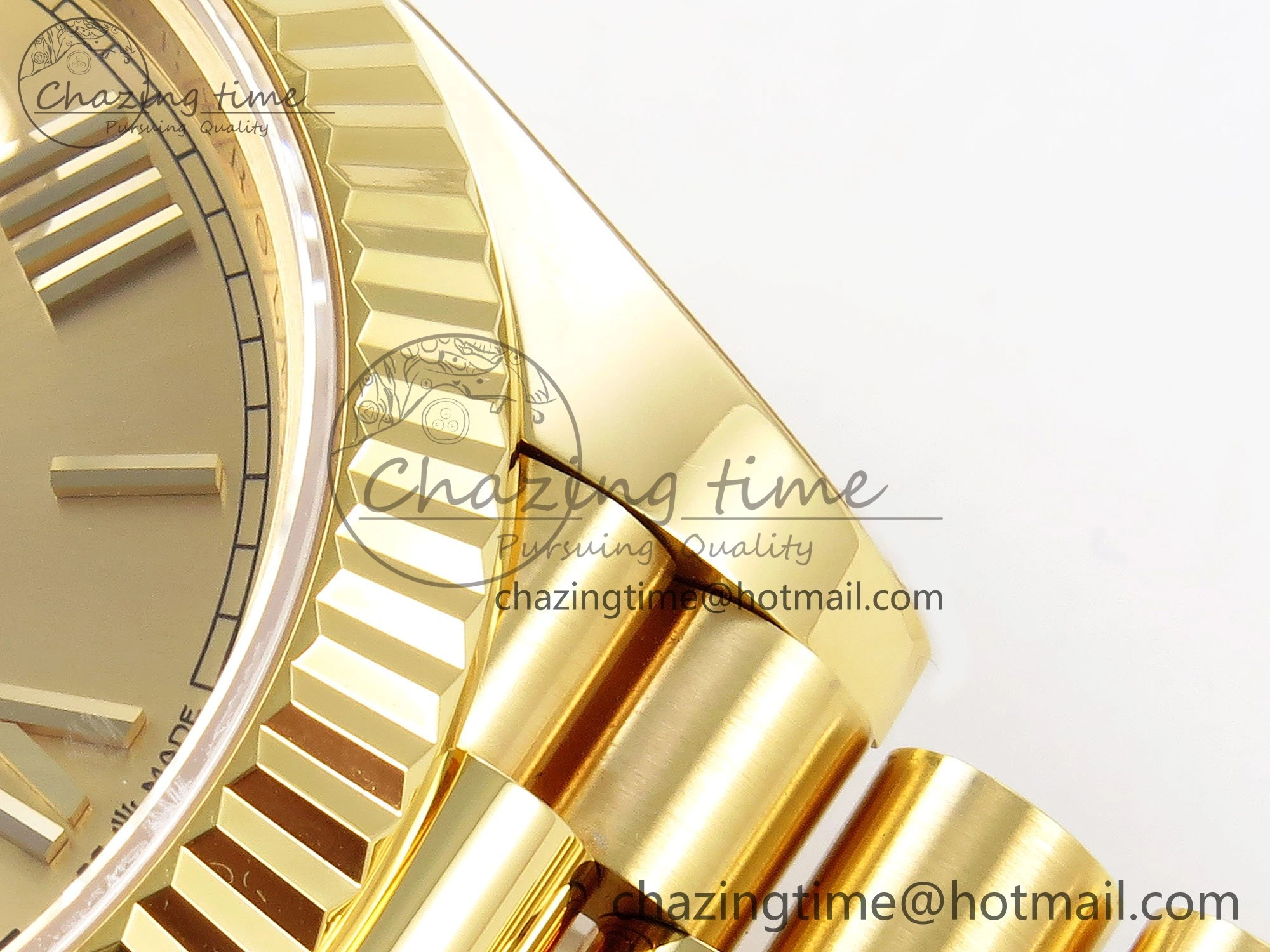 Fashionable Day Date 40 YG 228238 ARF 1:1 Best Edition YG Roman Dial on President Bracelet VR 1514