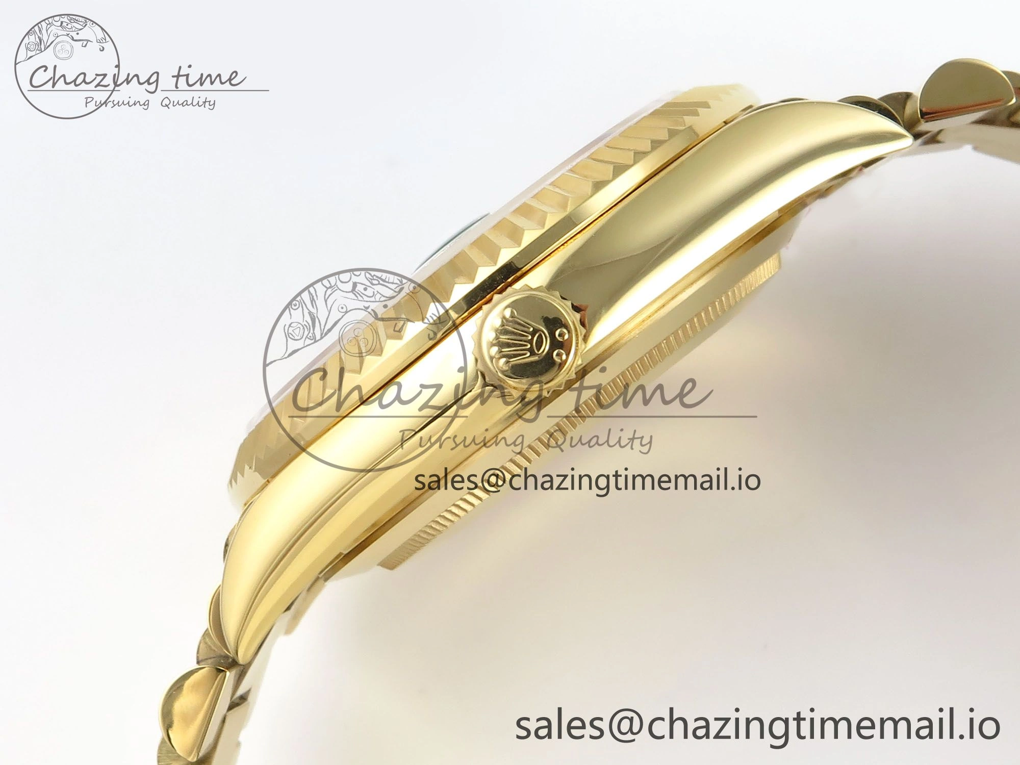 Day Date 40 YG 228238 KF 1:1 Best Edition Green Roman Dial on President Bracelet VR3255 (Gain Weight) Seasonal 840