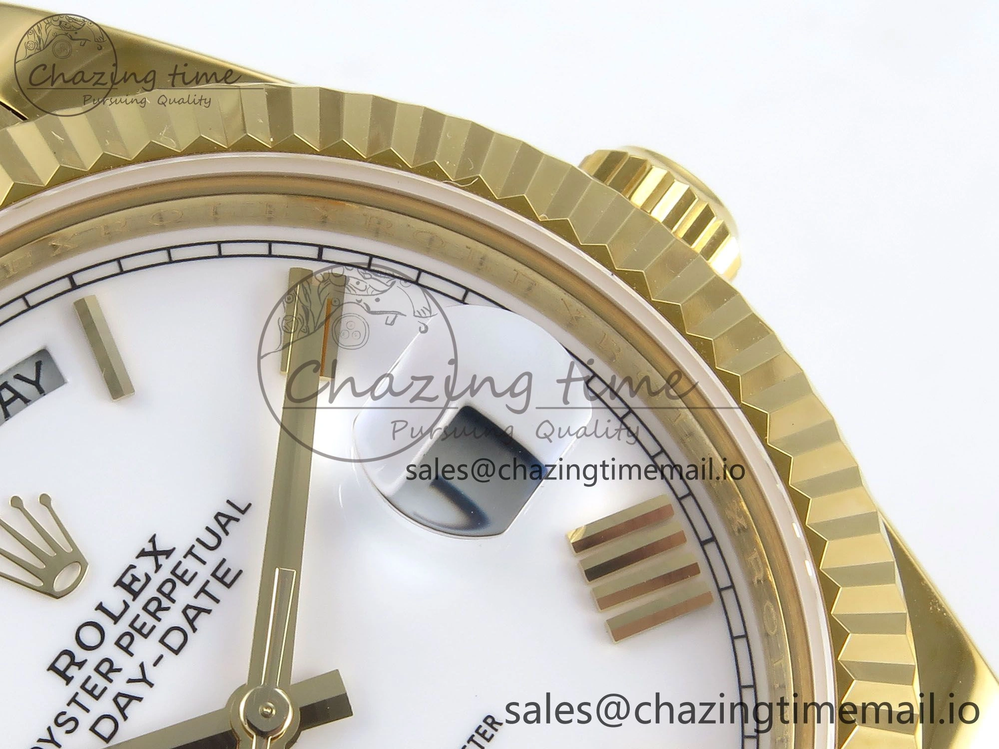 Day Date 40 YG 228238 KF 1:1 Best Edition White Roman Dial on President Bracelet VR3255 (Gain Weight) MoistureWicking 841