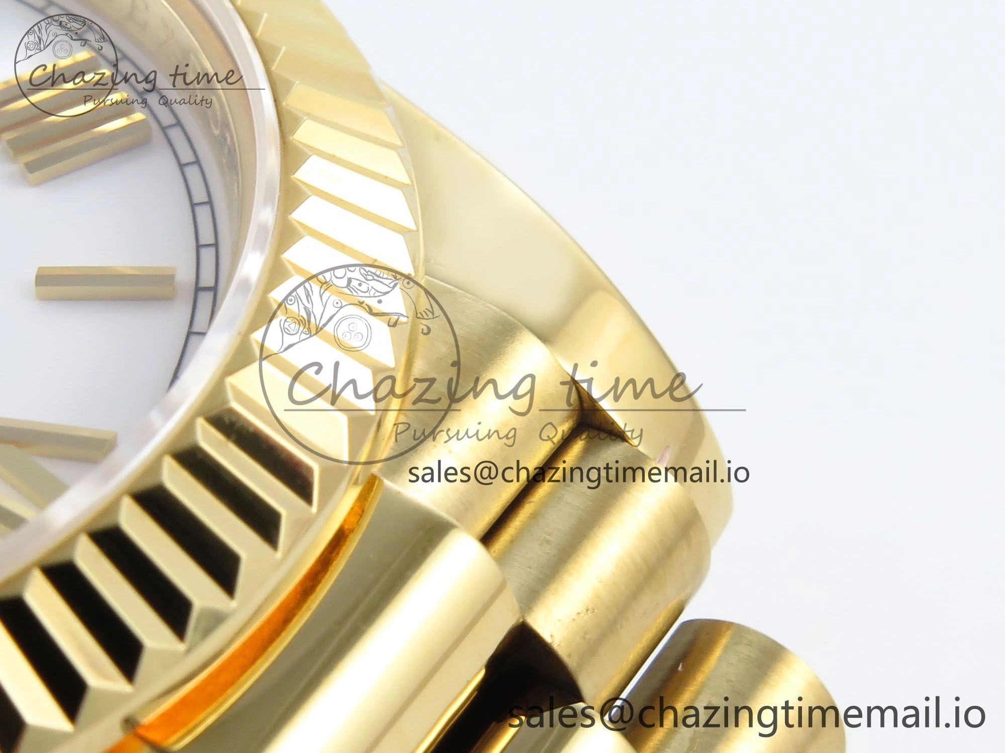 Day Date 40 YG 228238 KF 1:1 Best Edition White Roman Dial on President Bracelet VR3255 (Gain Weight) MoistureWicking 841