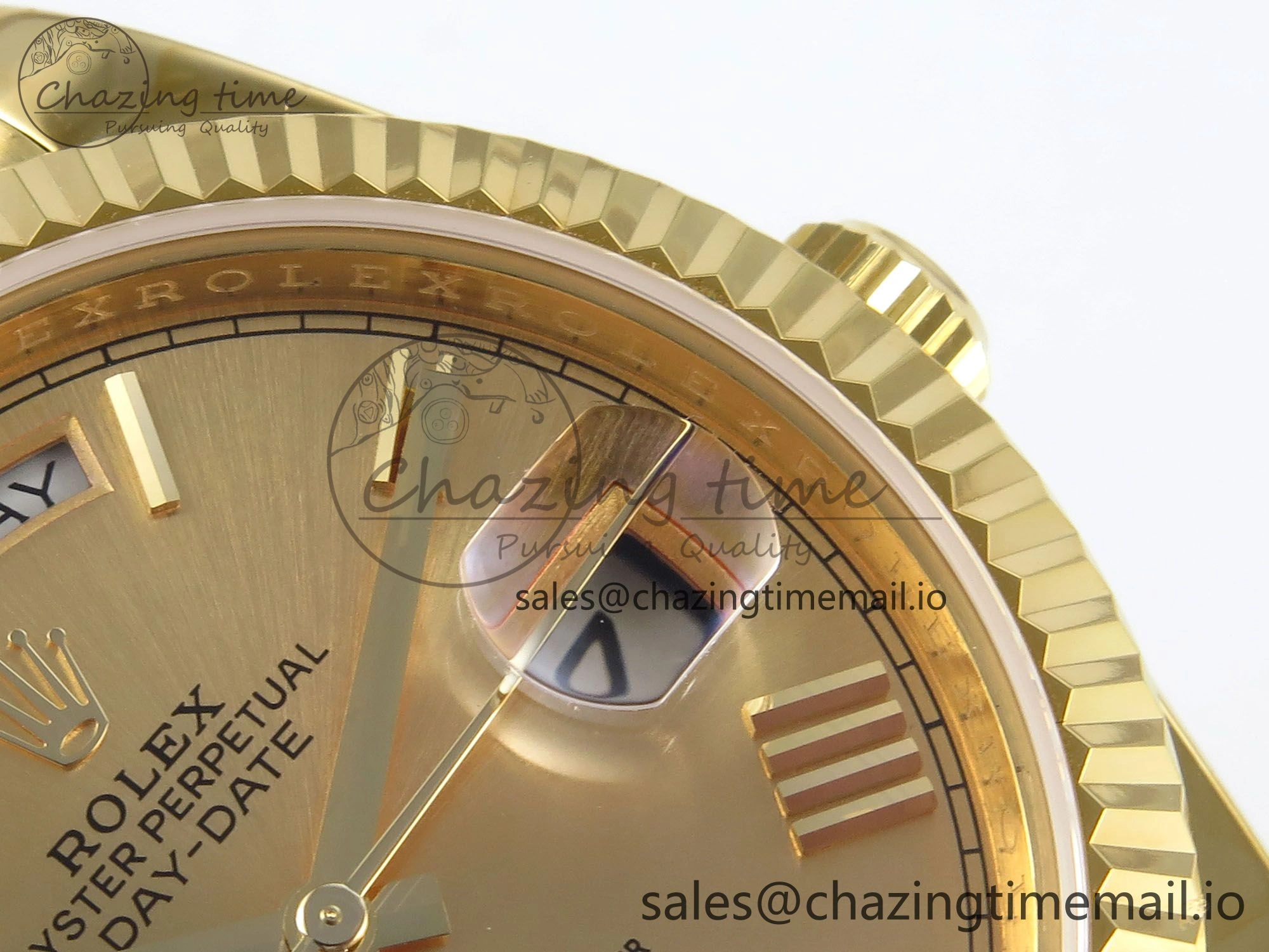 Day Date 40 YG 228238 KF 1:1 Best Edition YG Roman Dial on President Bracelet VR3255 (Gain Weight) HighQuality 839