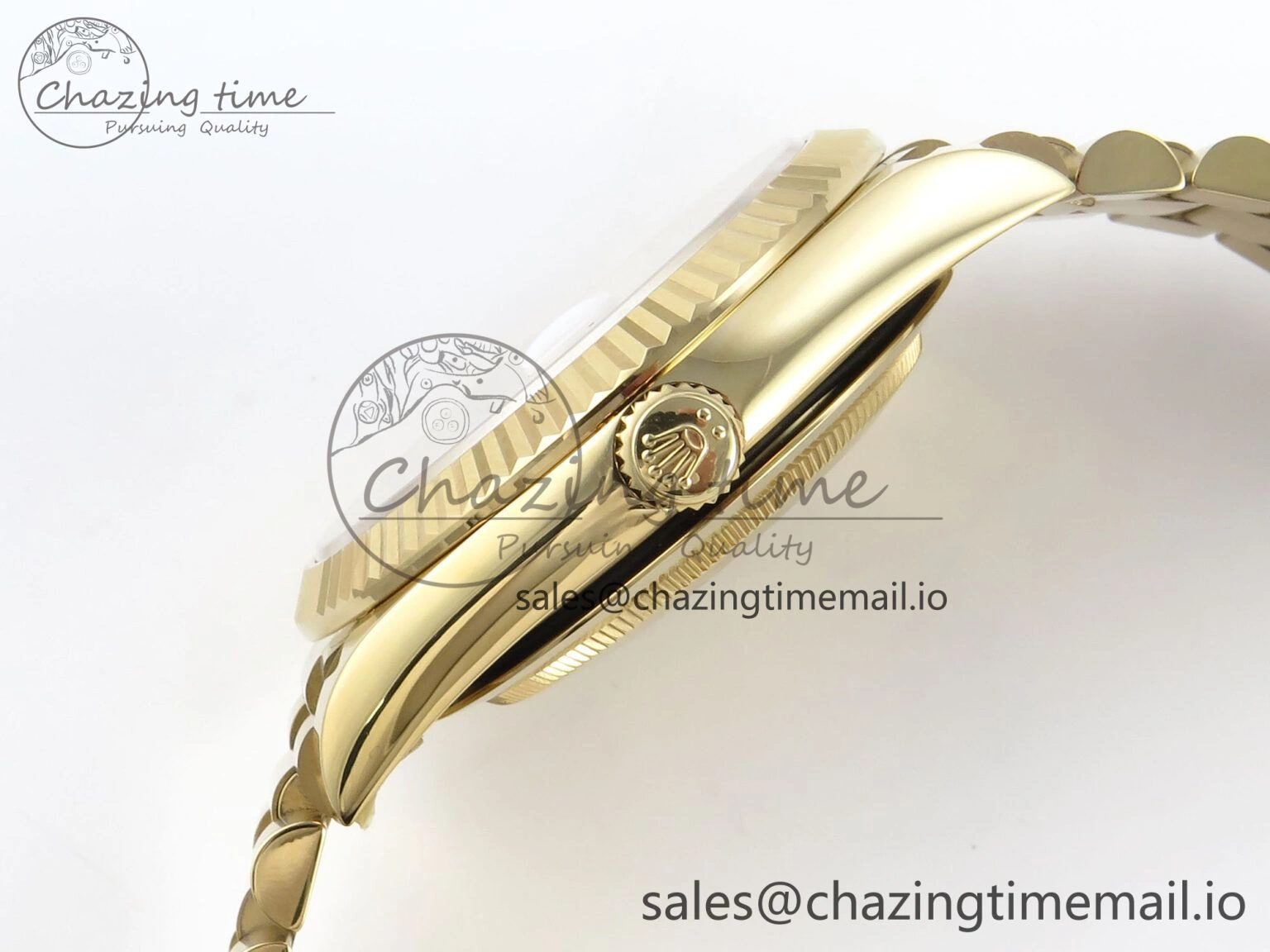 WellDesigned Day Date 40 YG 228238 Noob 1:1 Best Edition Green Ombre Roman Dial on President Bracelet A2836 (Gain Weight) 803