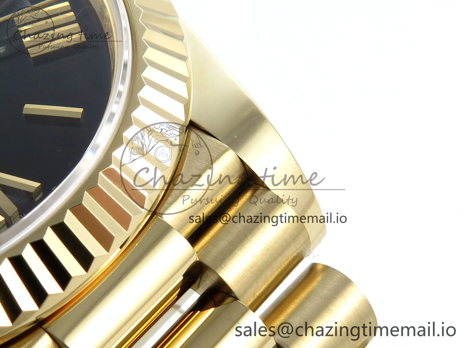 WellDesigned Day Date 40 YG 228238 Noob 1:1 Best Edition Green Ombre Roman Dial on President Bracelet A2836 (Gain Weight) 803