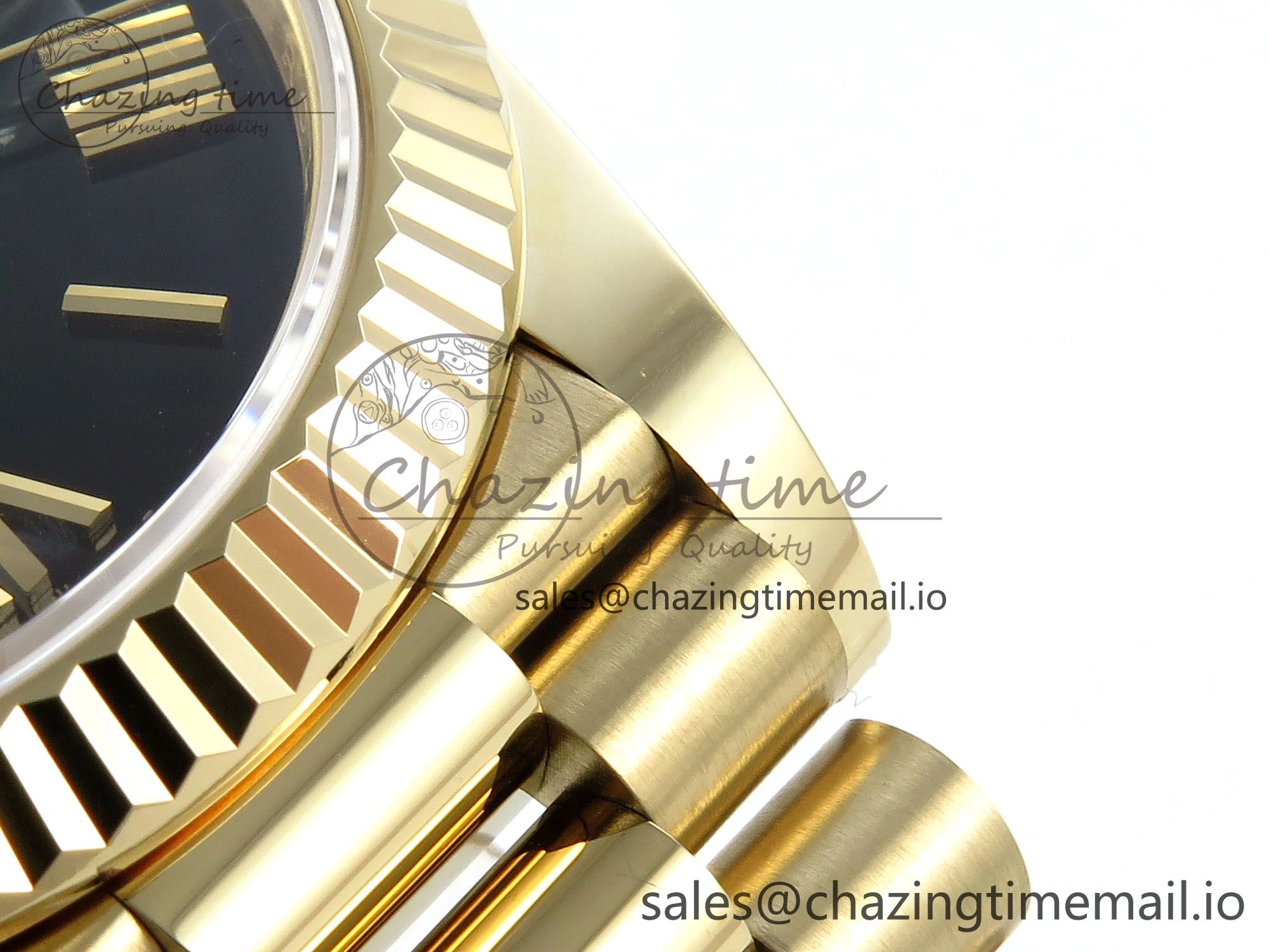 WellDesigned Day Date 40 YG 228238 Noob 1:1 Best Edition Green Ombre Roman Dial on President Bracelet A2836 (Gain Weight) 803