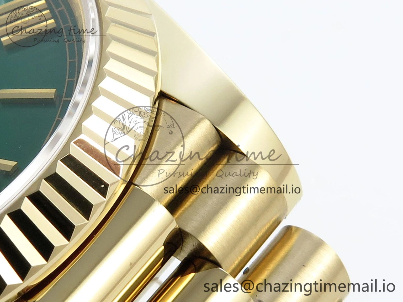 Day Date 40 YG 228238 Noob 1:1 Best Edition Green Roman Dial on President Bracelet A2836 (Gain Weight) Vibrant 796