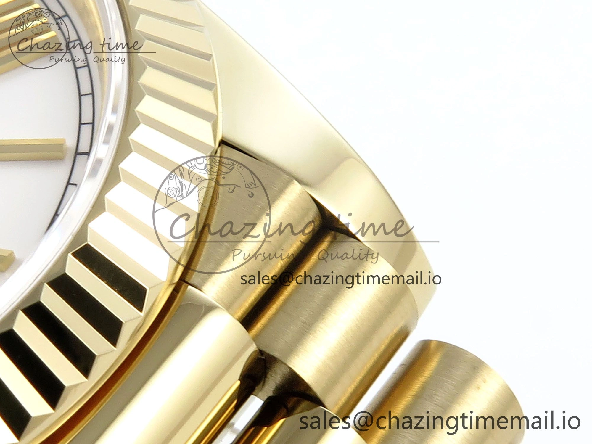 Day Date 40 YG 228238 Noob 1:1 Best Edition White Roman Dial on President Bracelet A2836 (Gain Weight) Bright 795
