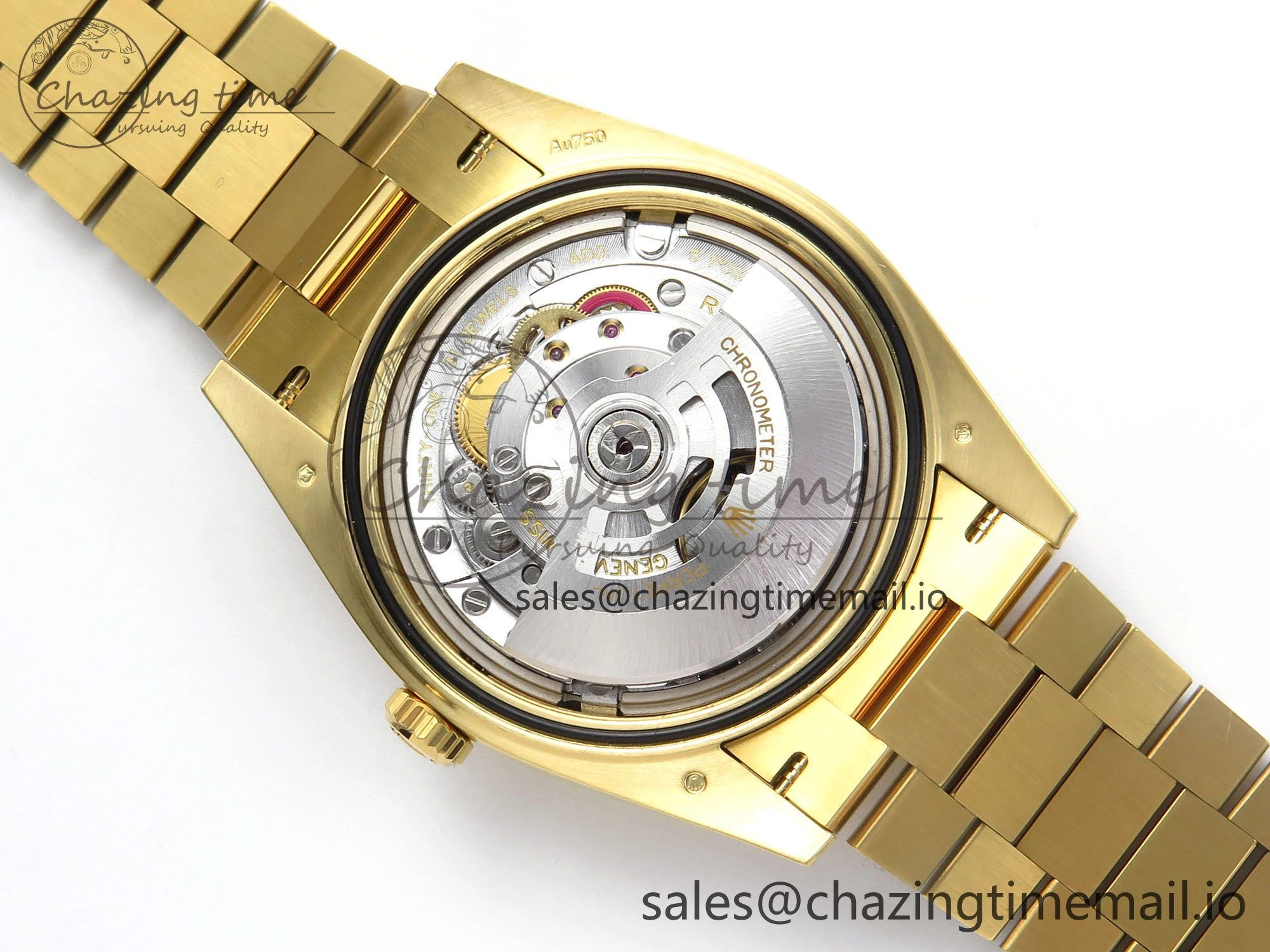 Affordable Day Date 40 YG 228238 THBF 1:1 Best Edition Black Crystal Dial on President Bracelet VR3255 V3 (Gain Weight) 378