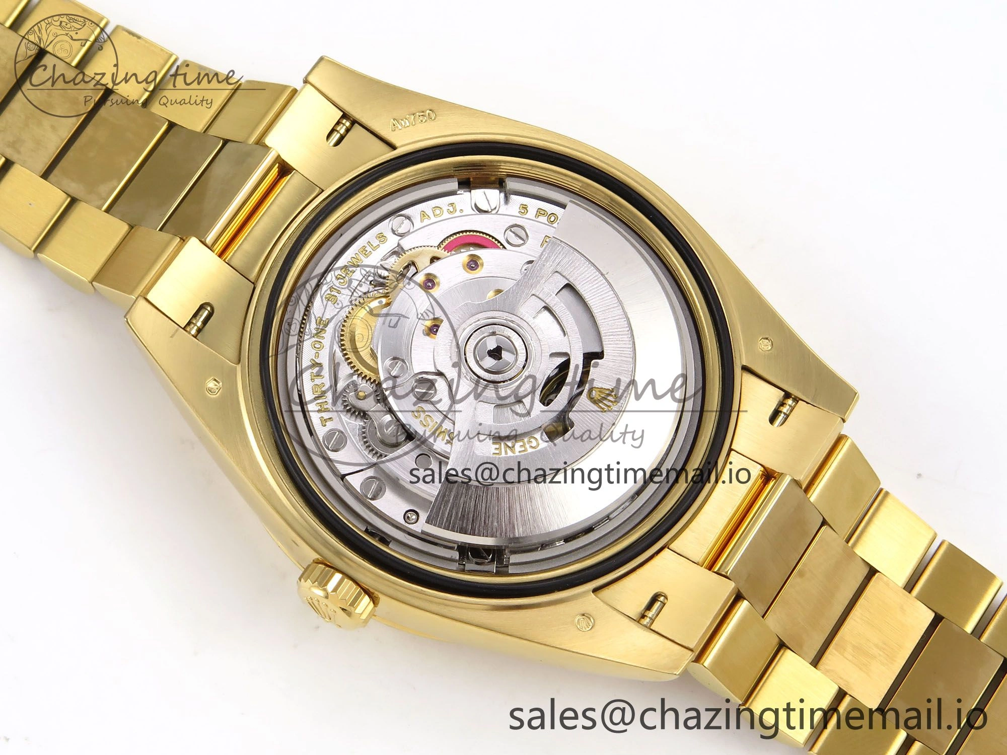 Day Date 40 YG 228238 THBF 1:1 Best Edition Green Ombre Roman Dial on President Bracelet VR3255 (Gain Weight) Tailored 950