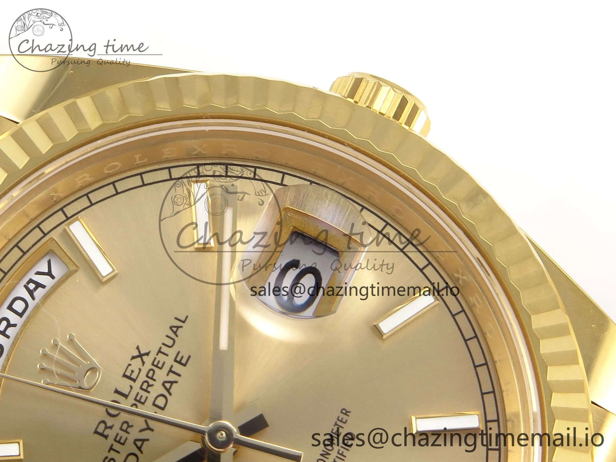 Day Date 40 YG 228238 THBF 1:1 Best Edition YG Dial on President Bracelet VR3255 (Gain Weight) Youthful 952