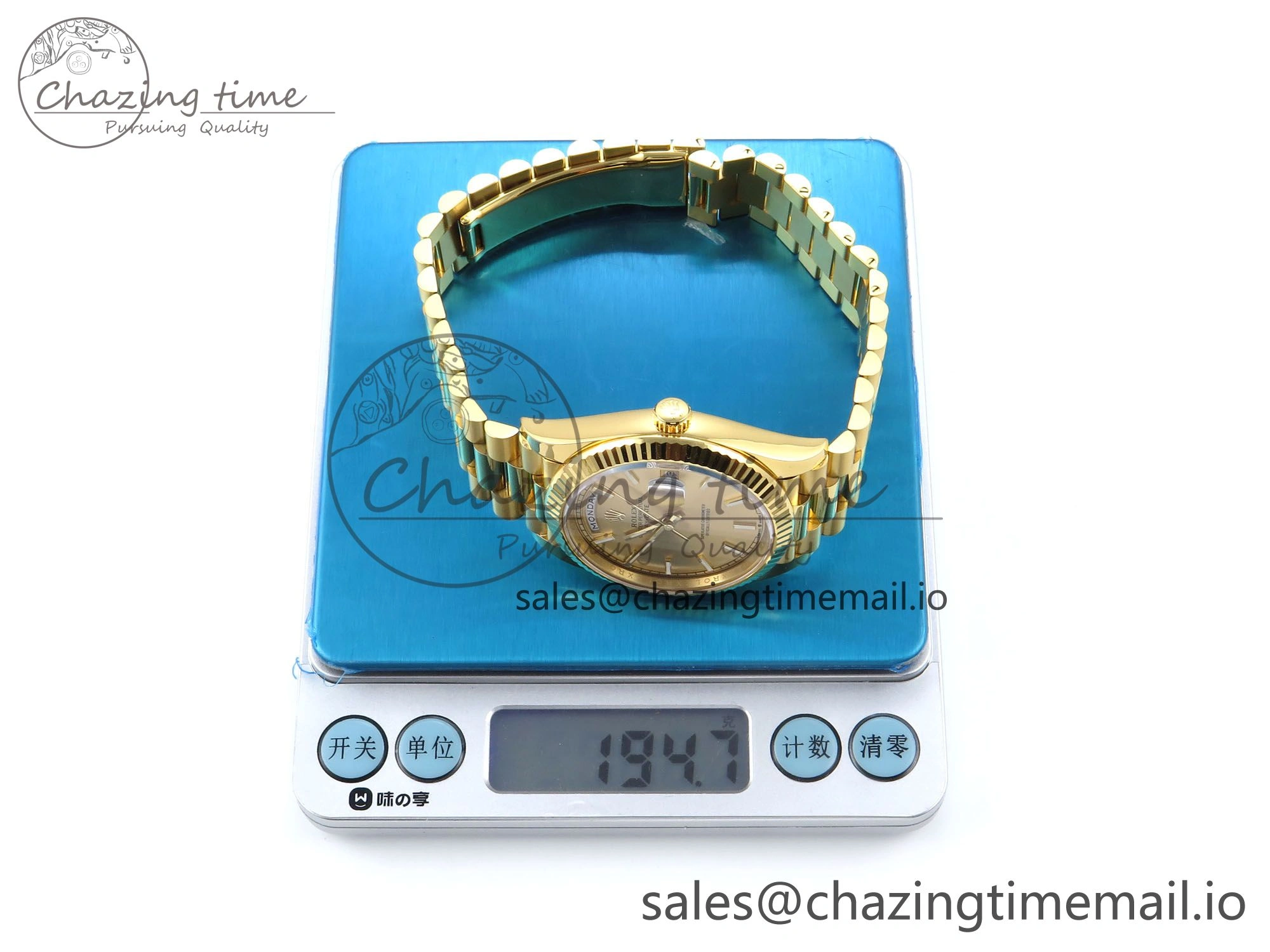 Day Date 40 YG 228238 THBF 1:1 Best Edition YG Dial on President Bracelet VR3255 (Gain Weight) Youthful 952