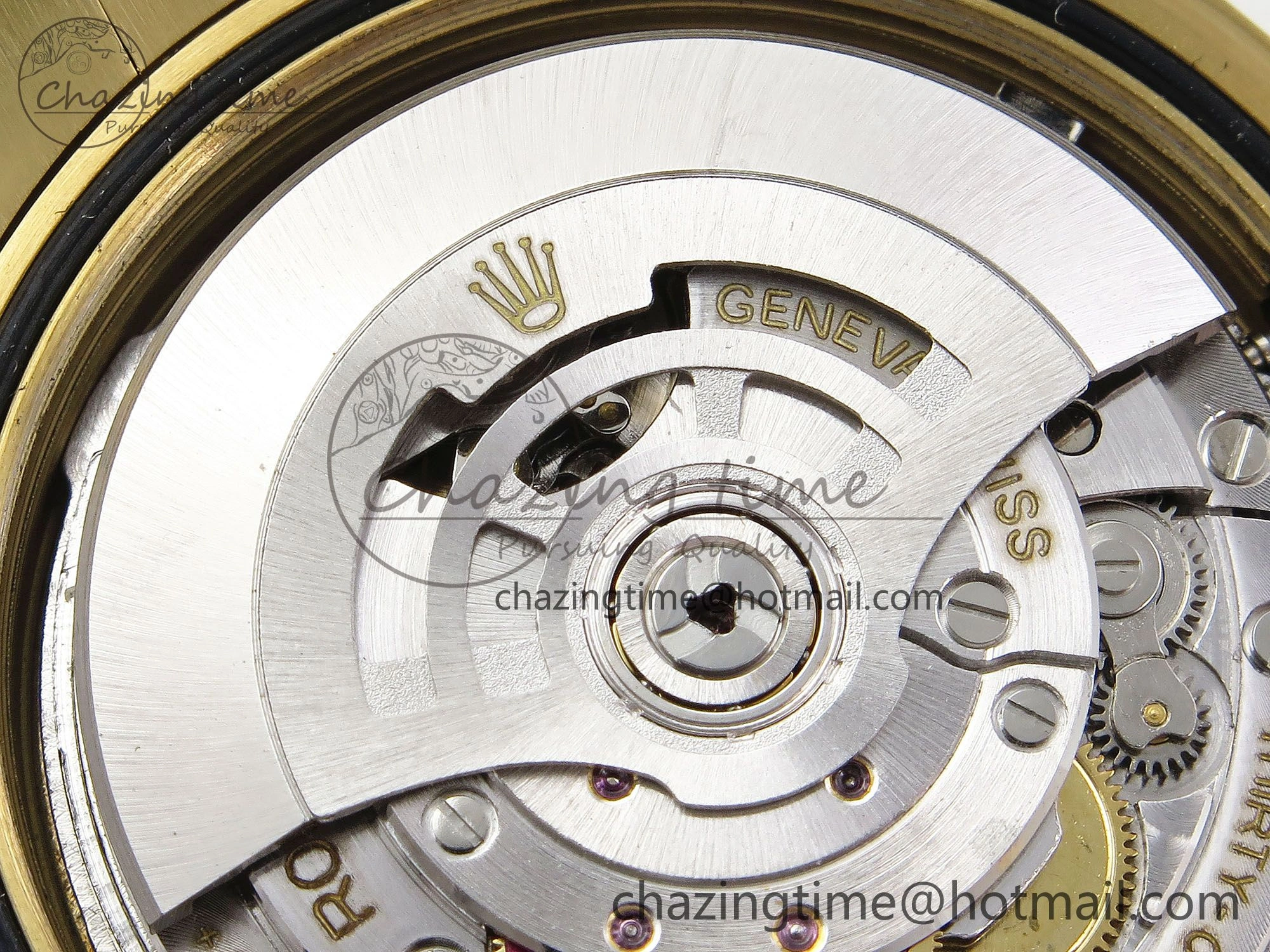 Day Date 40 YG JDF Gain Weight 904L Steel Silver Textured Stick Dial on President Bracelet VR3255 V Compact 1361
