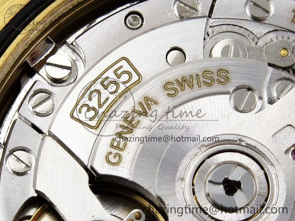 Day Date 40 YG JDF Gain Weight 904L Steel Silver Textured Stick Dial on President Bracelet VR3255 V Compact 1361