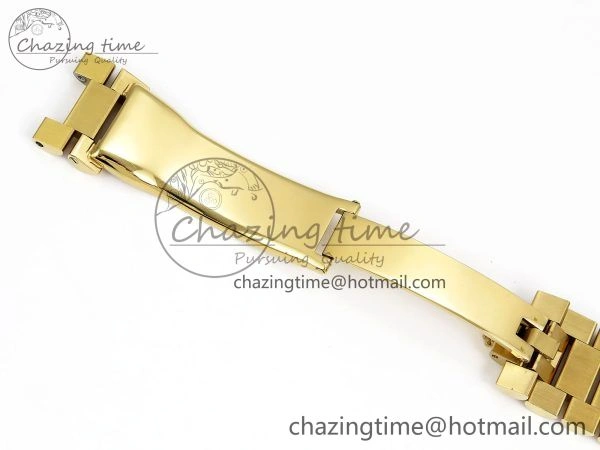 Versatile Day Date 40 YG JDF Gain Weight 904L Steel White Crystal Dial on President Bracelet VR3255 V 1365