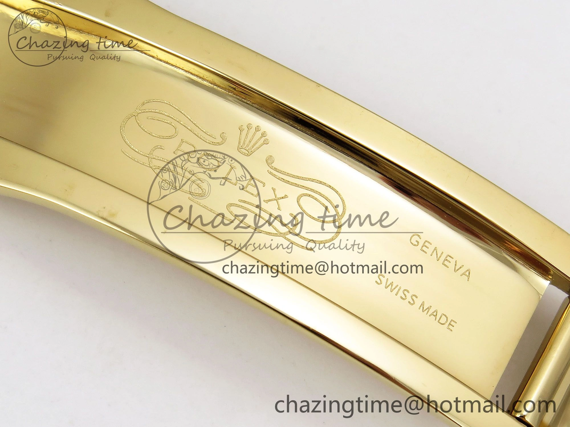 Stylish Day Date 40 YG JDF Gain Weight 904L Steel YG Big Roman Dial on President Bracelet VR3255 V 1364
