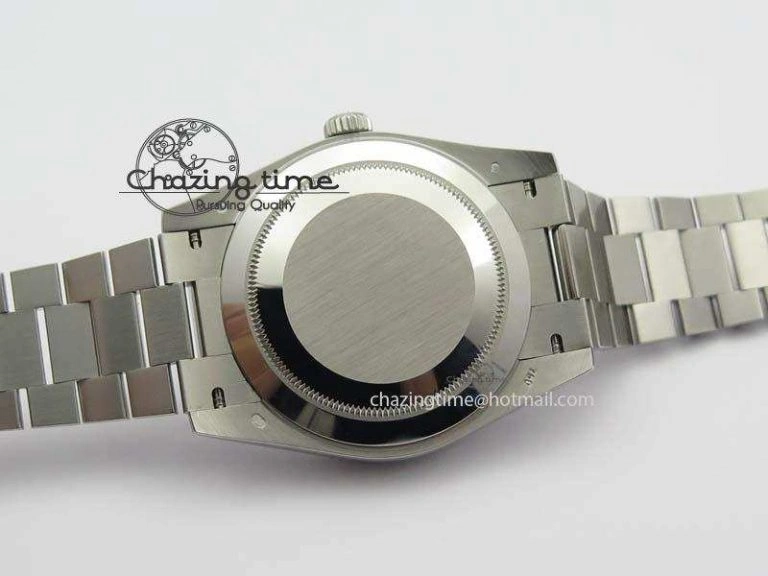 Day-Date 40mm 228206 SS Noob 1:1 Best Edition Quadrant Textured Ice Blue Dial On SS Bracelet A Cozy 3801