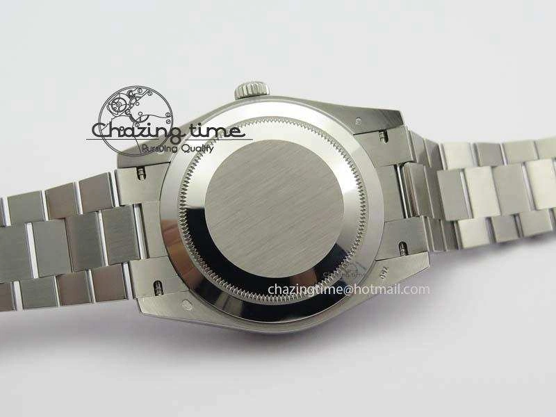 Day-Date 40mm 228206 SS Noob 1:1 Best Edition Quadrant Textured Ice Blue Dial On SS Bracelet A Cozy 3801