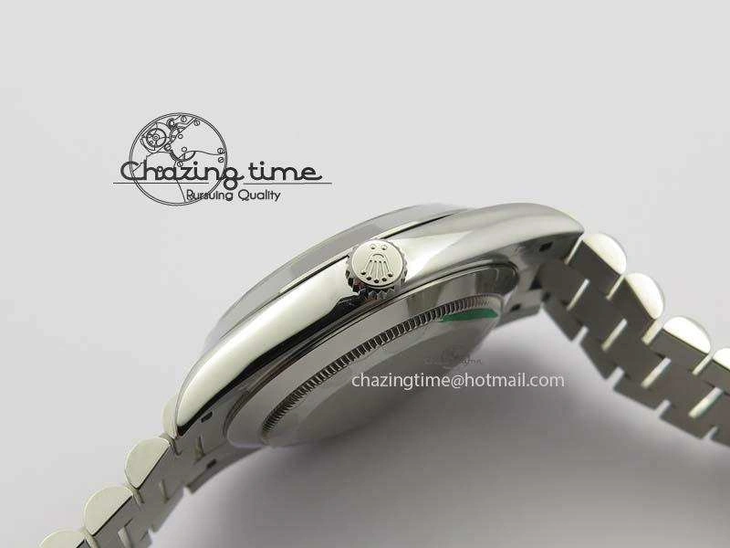 Day-Date 40mm 228206 SS Noob 1:1 Best Edition Quadrant Textured Ice Blue Dial On SS Bracelet A Cozy 3801