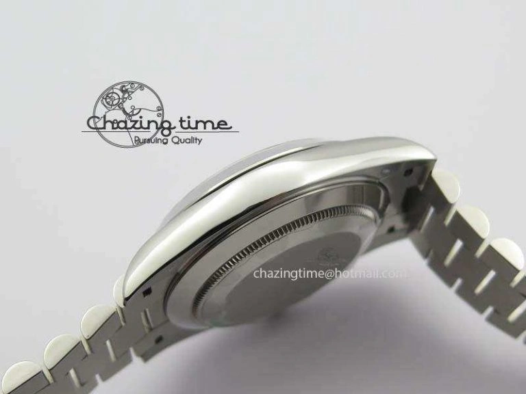 Day-Date 40mm 228206 SS Noob 1:1 Best Edition Quadrant Textured Ice Blue Dial On SS Bracelet A Cozy 3801