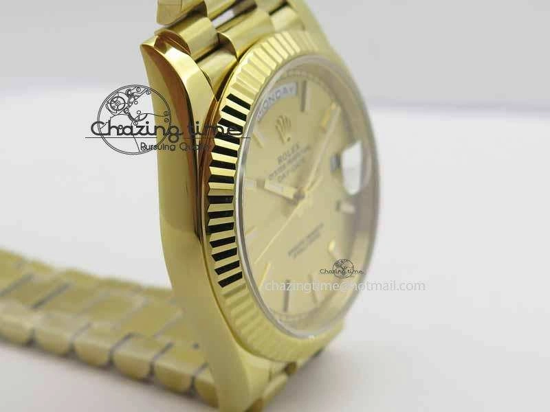 Day-Date 40mm 228238 YG Noob 1:1 Best Edition YG Dial On YG President Bracelet A Sophisticated 3714