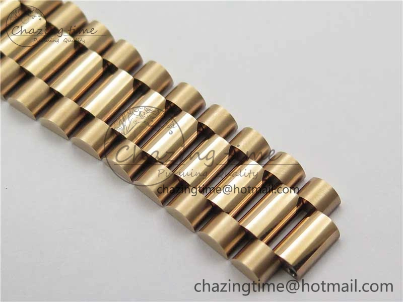 Day-Date 40mm 228239 BP New Dial Version 904 RG Green Roman Dial on RG President Bracelet A Stretchable 2828