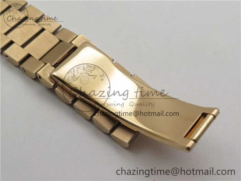 Day-Date 40mm 228239 BP New Dial Version 904 RG Green Roman Dial on RG President Bracelet A Stretchable 2828