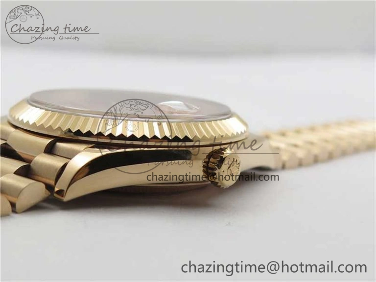 Durable Day-Date 40mm 228239 BP New Dial Version 904 RG Textured Stick Markers Dial on RG President Bracelet A 2826