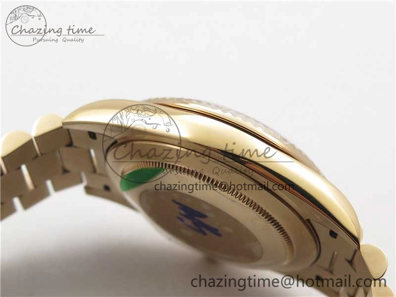 Durable Day-Date 40mm 228239 BP New Dial Version 904 RG Textured Stick Markers Dial on RG President Bracelet A 2826