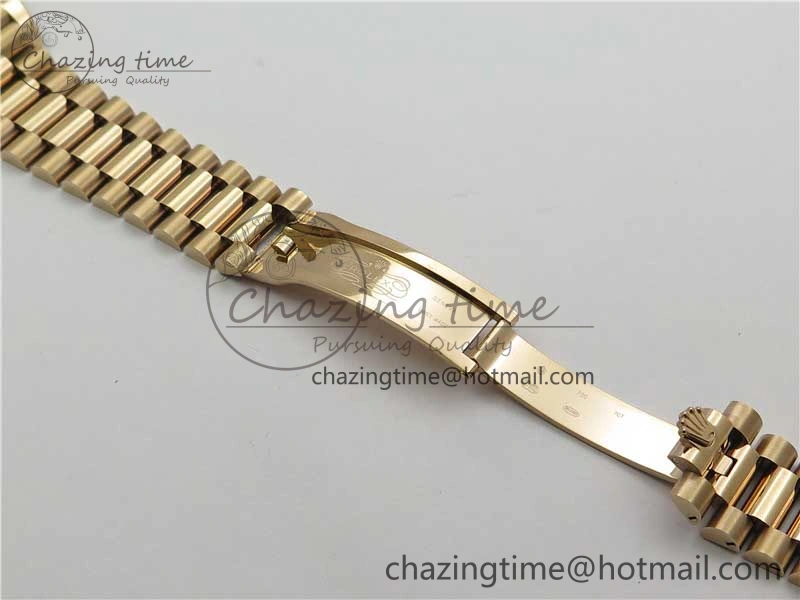 Durable Day-Date 40mm 228239 BP New Dial Version 904 RG Textured Stick Markers Dial on RG President Bracelet A 2826