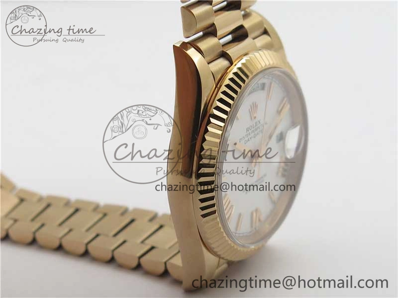 Day-Date 40mm 228239 BP New Dial Version 904 RG White Roman Dial on RG President Bracelet A HighPerformance 2831