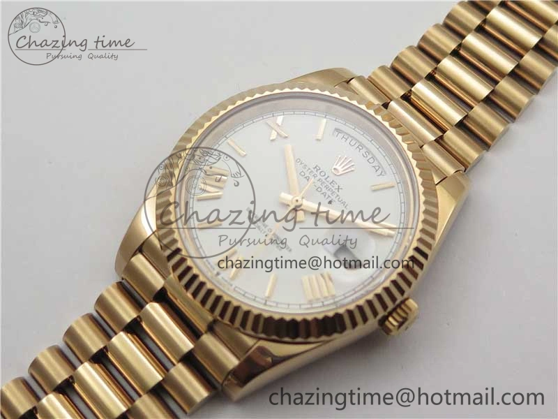 Day-Date 40mm 228239 BP New Dial Version 904 RG White Roman Dial on RG President Bracelet A HighPerformance 2831