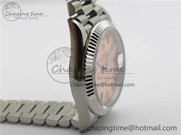 Colorful Day-Date 40mm 228239 BP New Dial Version 904 SS RG Stick Markers Dial on SS President Bracelet A 2819