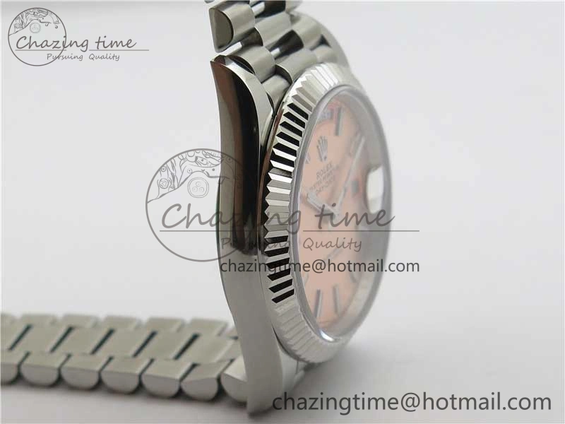 Colorful Day-Date 40mm 228239 BP New Dial Version 904 SS RG Stick Markers Dial on SS President Bracelet A 2819