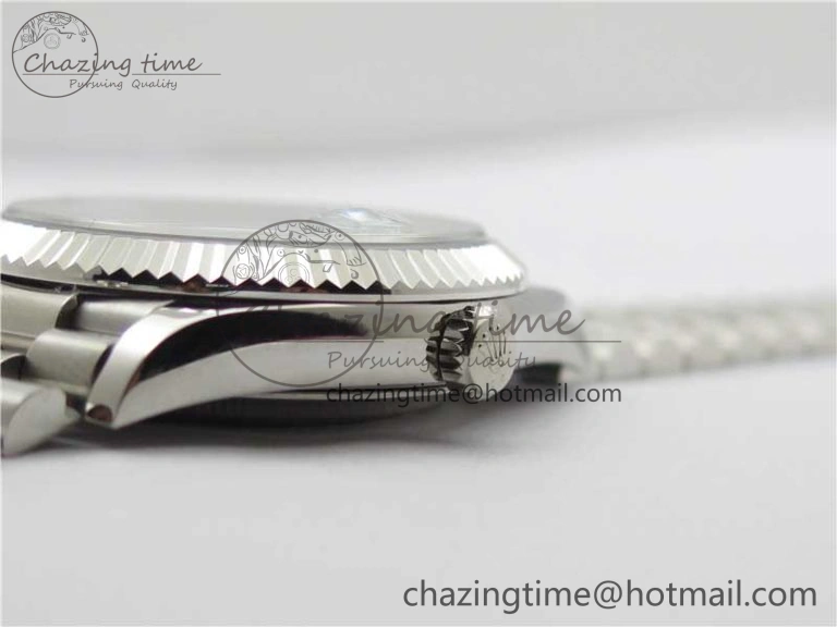 Day-Date 40mm 228239 BP New Dial Version 904 SS Silver T Crystal Markers Dial on SS President Bracelet A Lightweight 2816