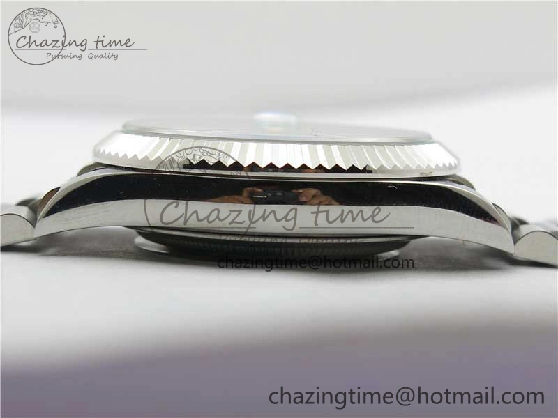 Day-Date 40mm 228239 BP New Dial Version 904 SS Silver T Crystal Markers Dial on SS President Bracelet A Lightweight 2816