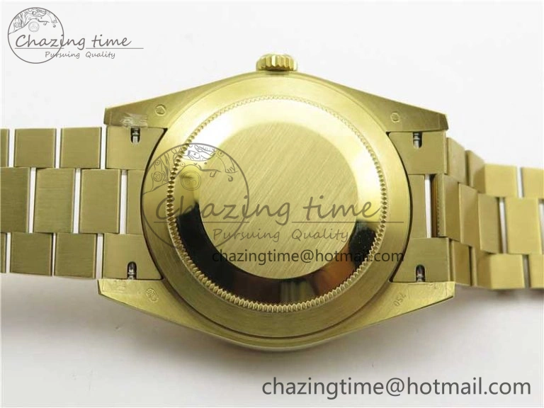Stretchable Day-Date 40mm 228239 BP New Dial Version 904 YG Silver Textured Dial on YG President Bracelet A 2811