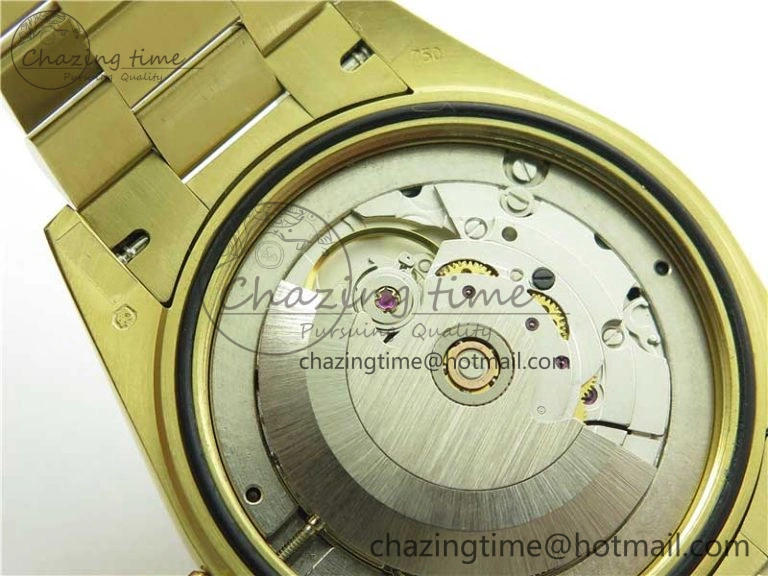 Stretchable Day-Date 40mm 228239 BP New Dial Version 904 YG Silver Textured Dial on YG President Bracelet A 2811