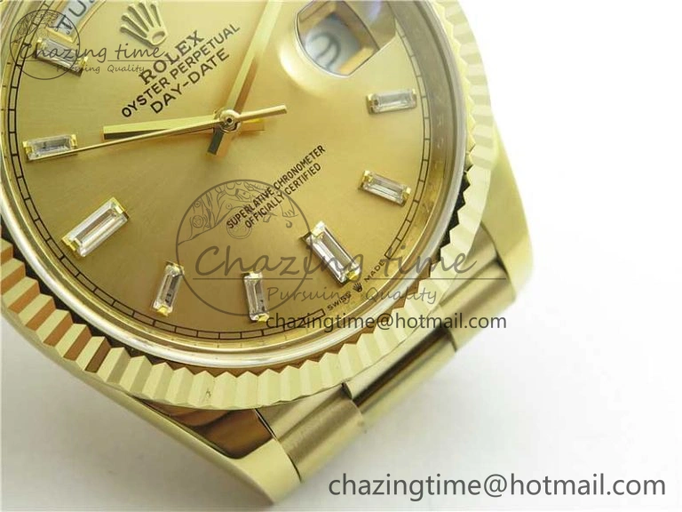 Seasonal Day-Date 40mm 228239 BP New Dial Version 904 YG T Crystal Markers YG Dial on YG President Bracelet A 2809